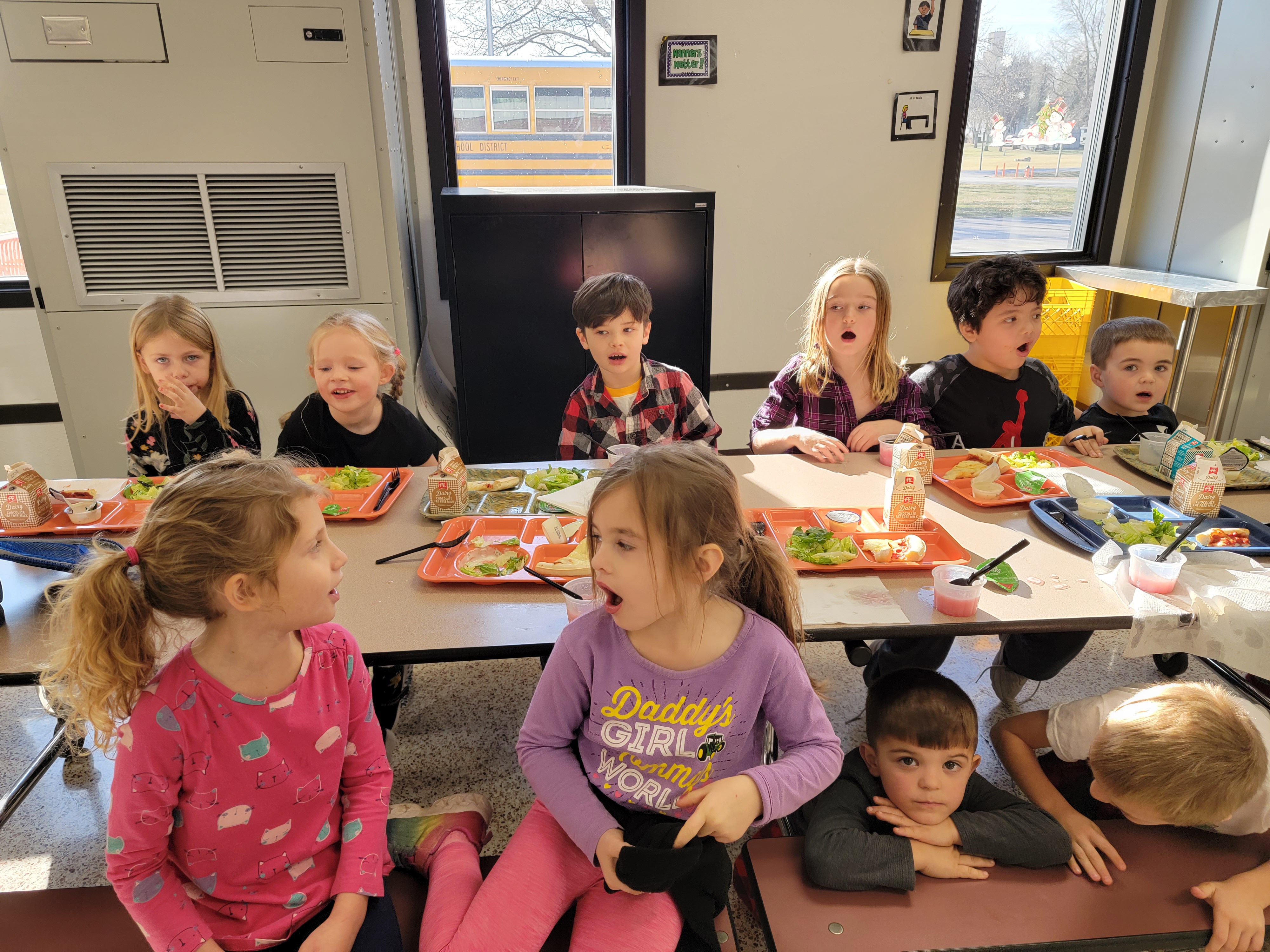 Elementary at Lunch Singing